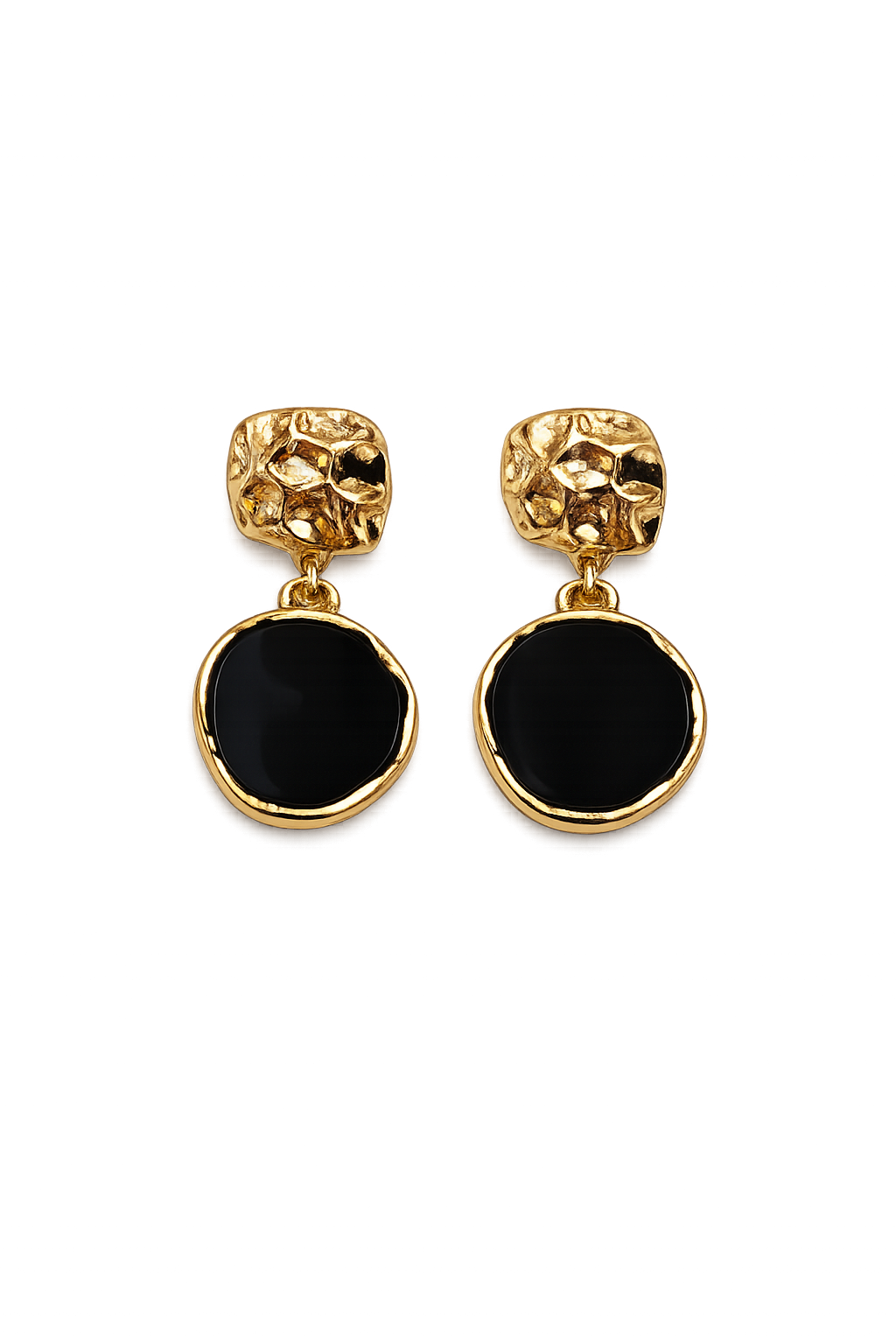 Minimal Korean Black Drop Earrings for Women - JOKOS