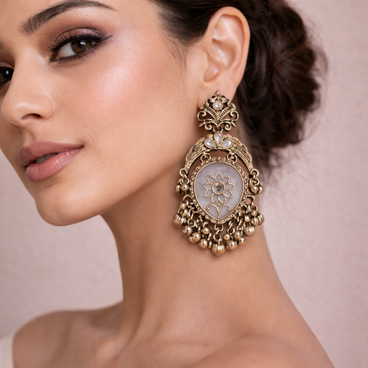 Antique Ethnic Jhumka Earrings for Women | Handcrafted Traditional Statement Jewellery – JOKOS