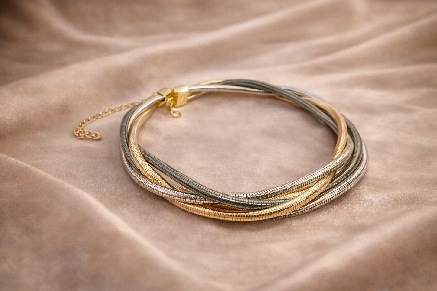 Luxury Multi-Layer Anti-Tarnish Necklace & Bracelet Set – Gold & Silver Tone | JOKOS