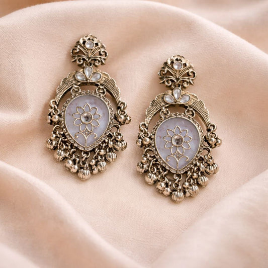 Antique ethnic jhumka earrings for women – handcrafted traditional Indian jewellery